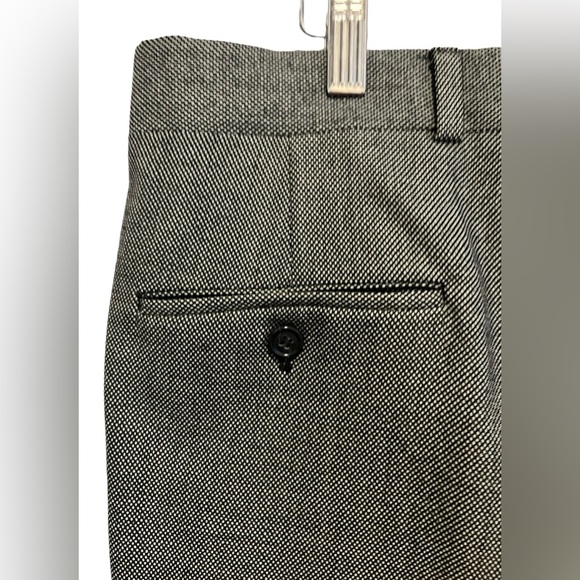 Burberry Men’s Dressy Custom Tailored 36/29 Wool Pants Dark Gray Straight Leg - Picture 10 of 13